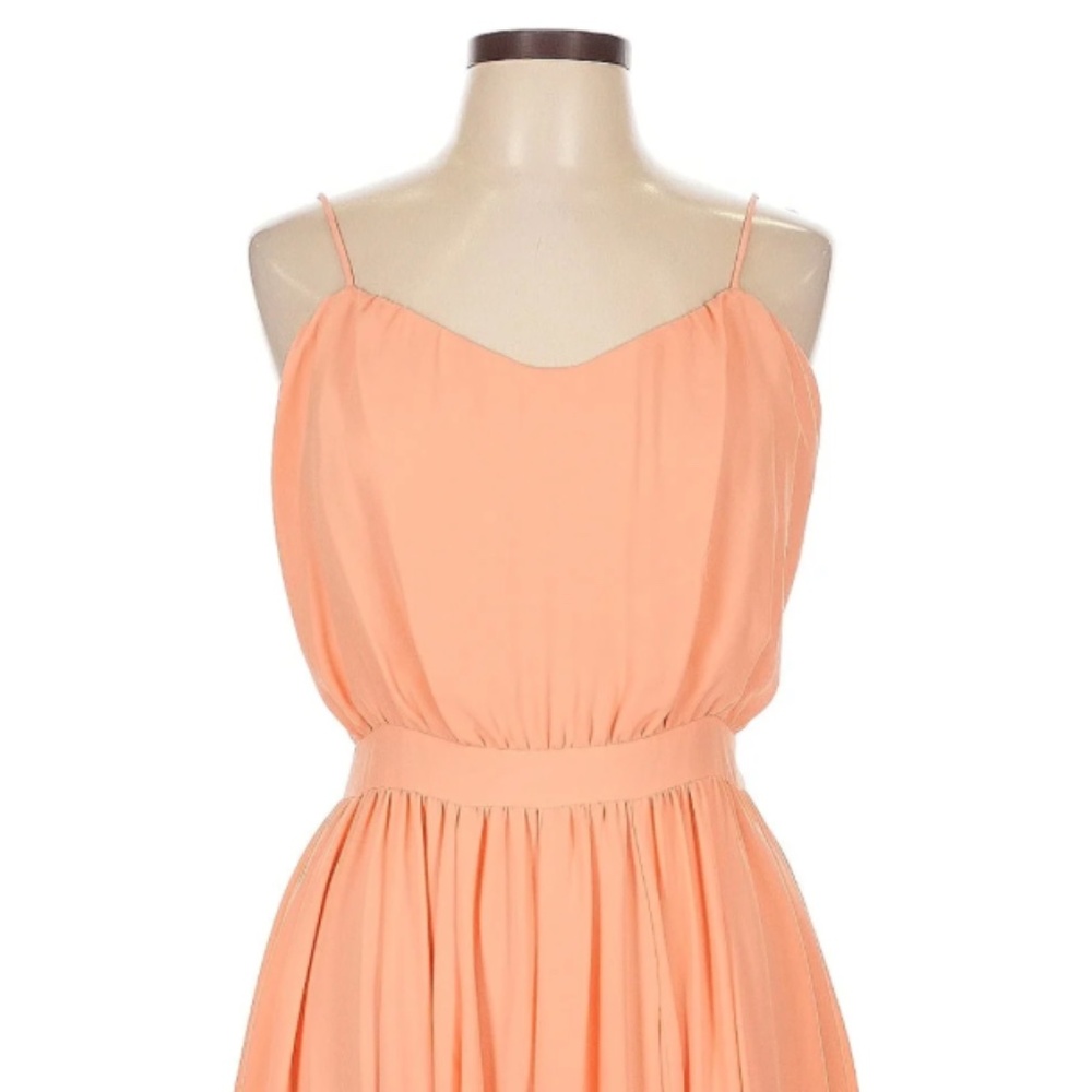 Paper Crown Anthropologie Peach Dress